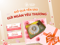 Giỏ quà yến sào tặng khách khứa, bạn bè